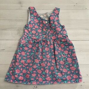 Healthtex vintage girls floral jumper dress 4T